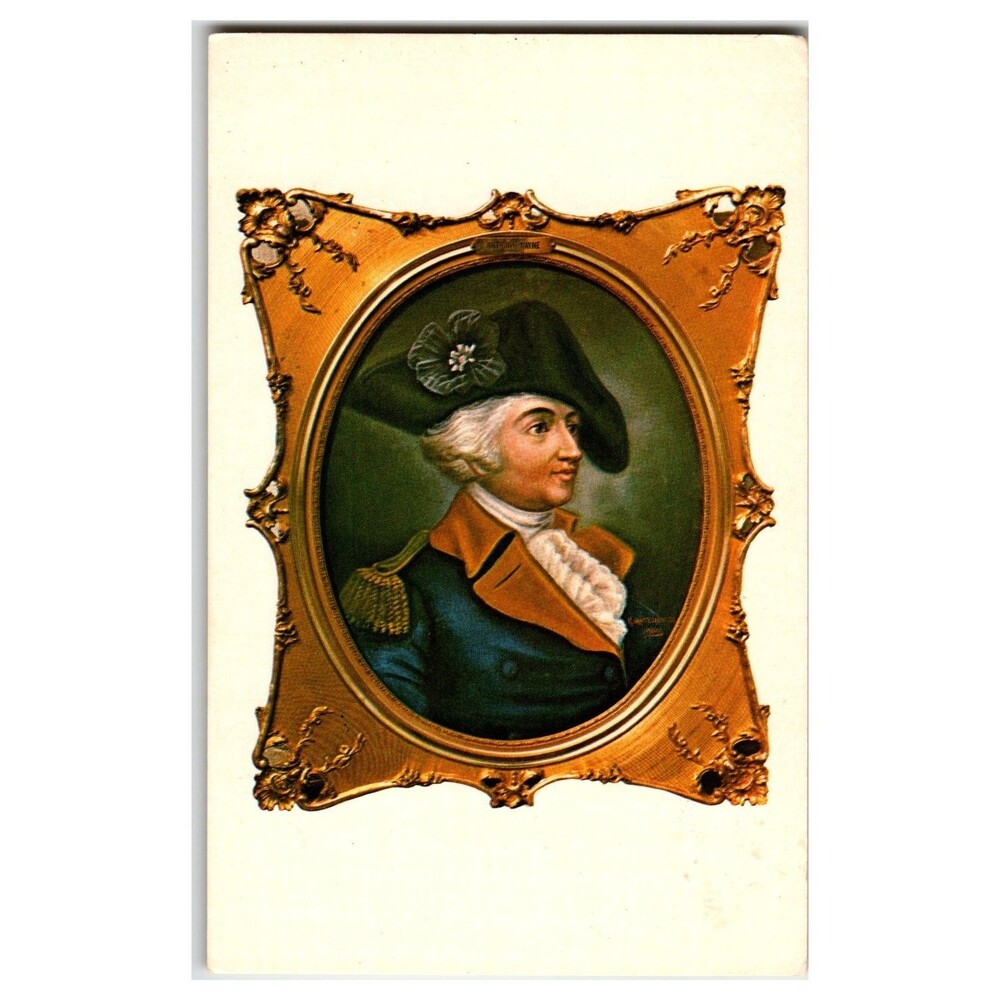 Major General Anthony Wayne Portrait Postcard Fallen Timbers 1794 History